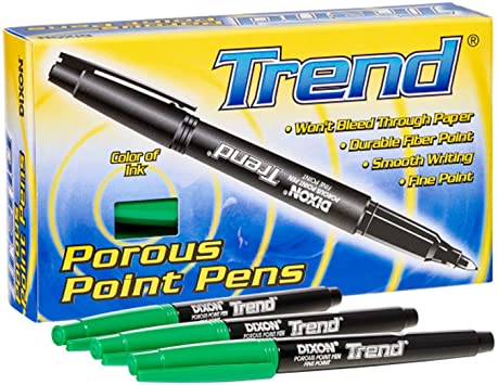 Dixon Trend Porous Fine Point Pen (Various Colours) (12pk) - KBM Outdoors