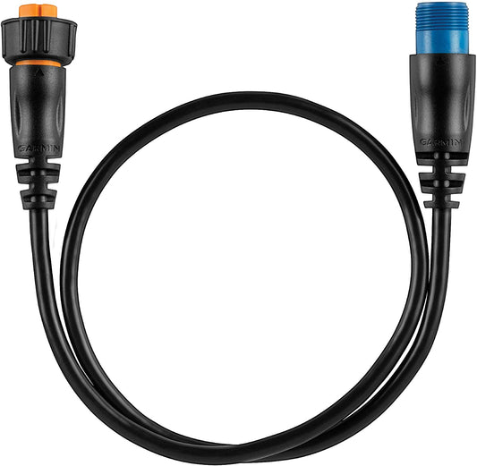 Garmin 8-pin Transducer to 12-Pin Sounder Adapter Cable with XID (010-12122-10) - KBM Outdoors
