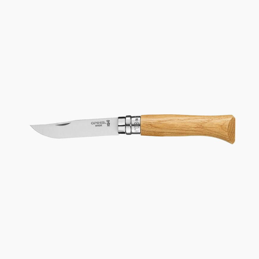 Opinel No. 8 Knives (Various Styles) Oak, Olive or Walnut – KBM