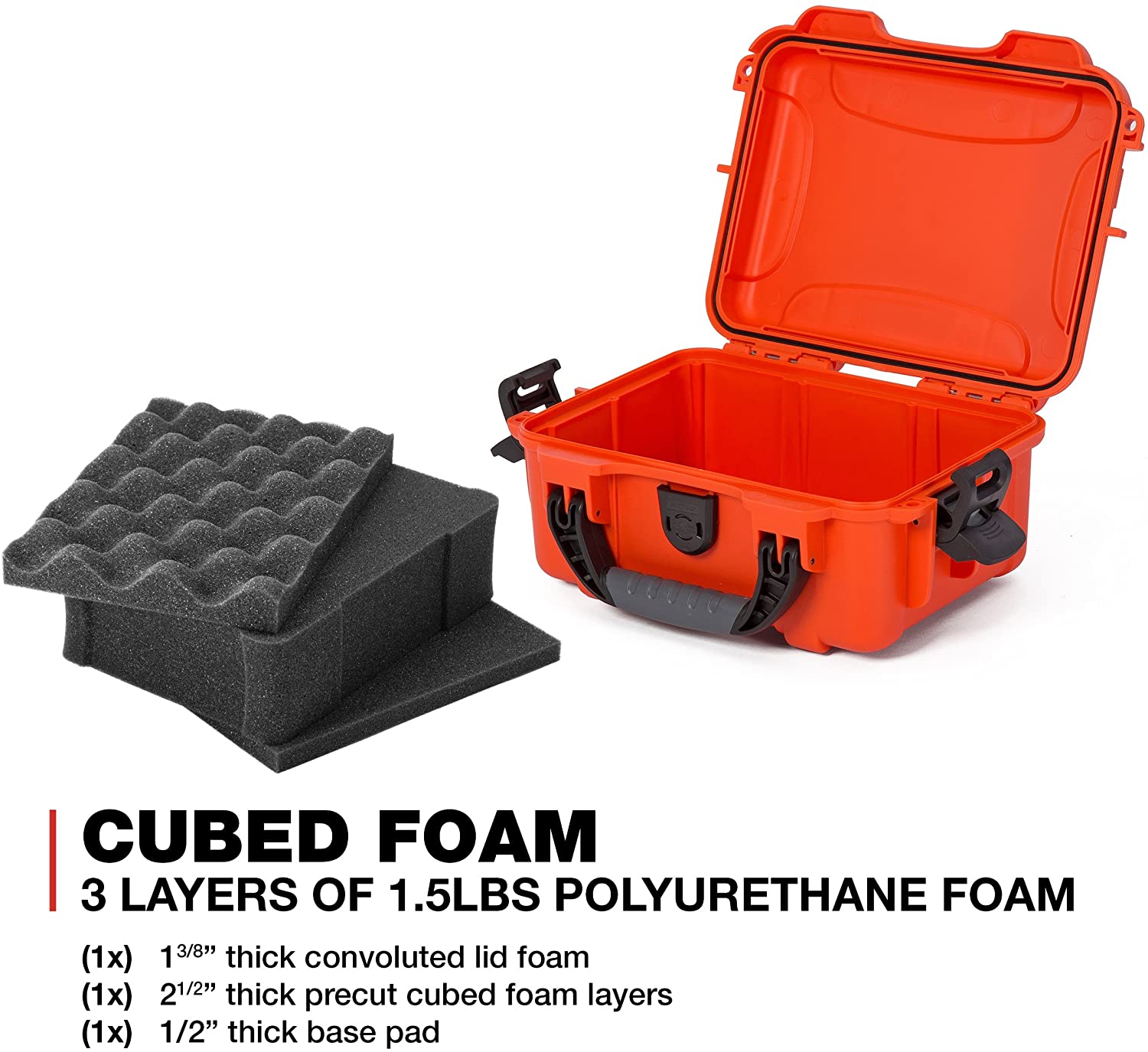 Nanuk 904 Waterproof Hard Case with Foam Insert - Orange - Made in Canada - KBM Outdoors