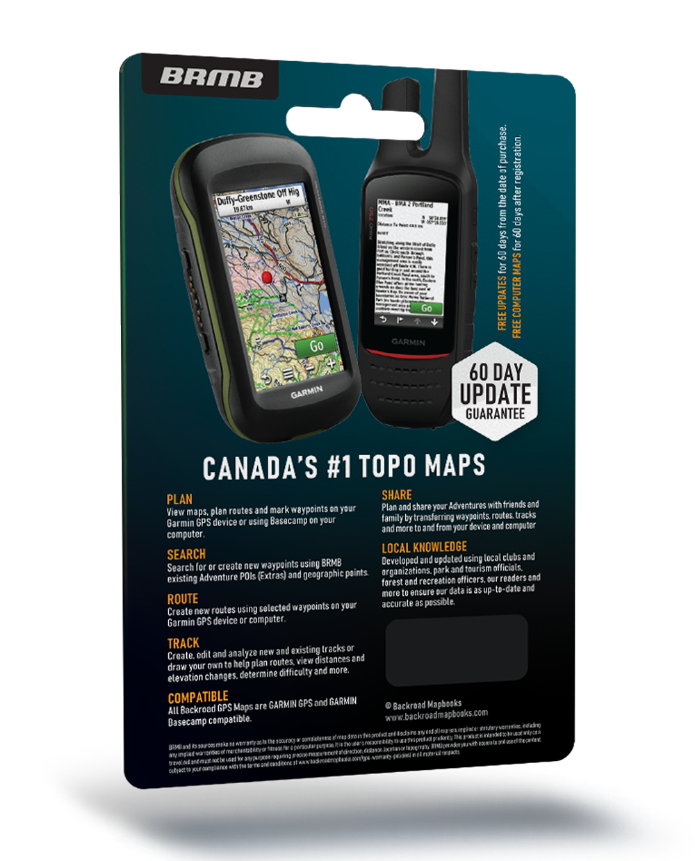 Backroad Mapbooks GPS Maps - SD Card British Columbia - KBM Outdoors