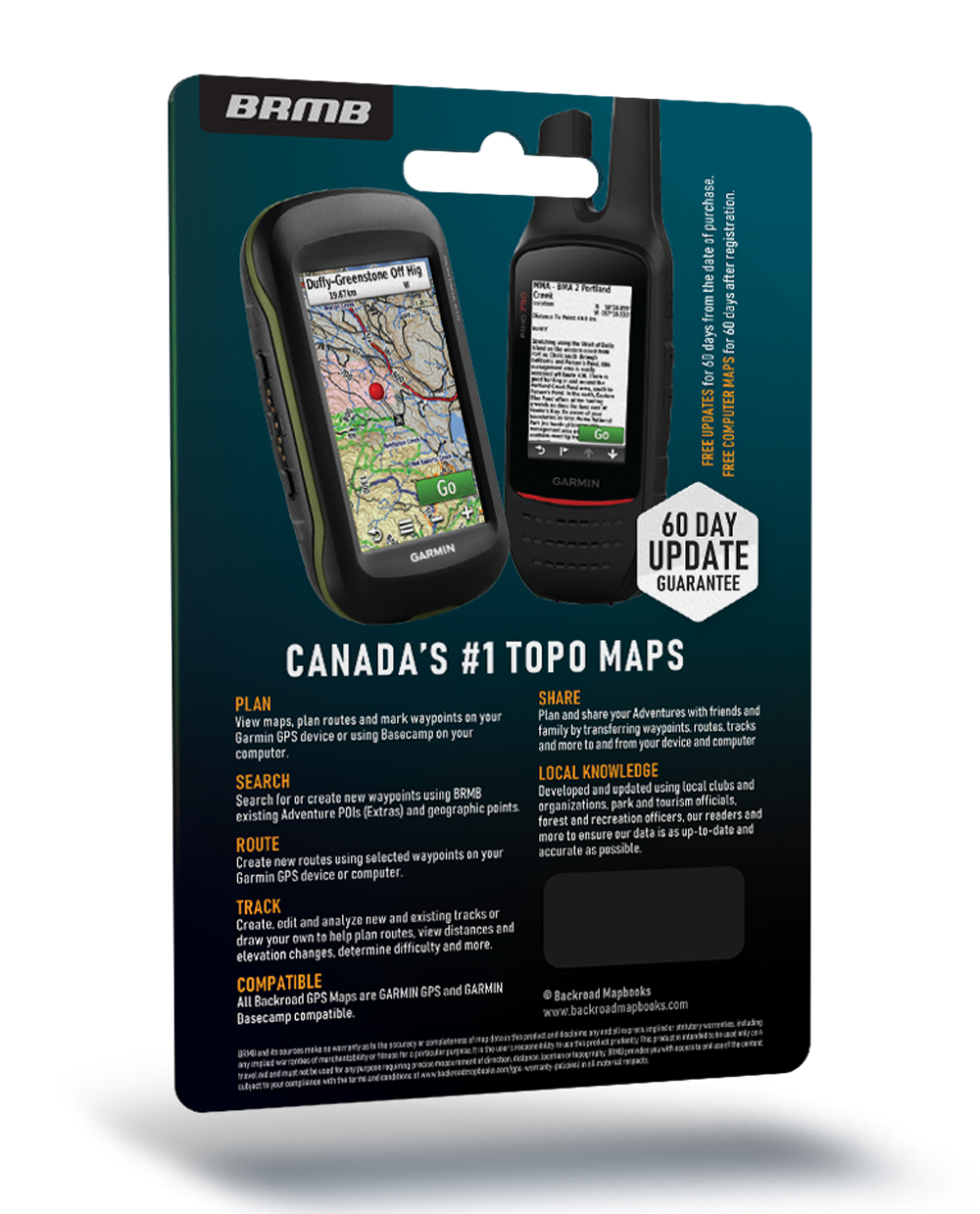 Backroad Mapbooks GPS Maps - SD Card Western Canada - KBM Outdoors