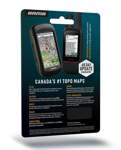 Backroad Mapbooks GPS Maps - SD Card Alberta - KBM Outdoors