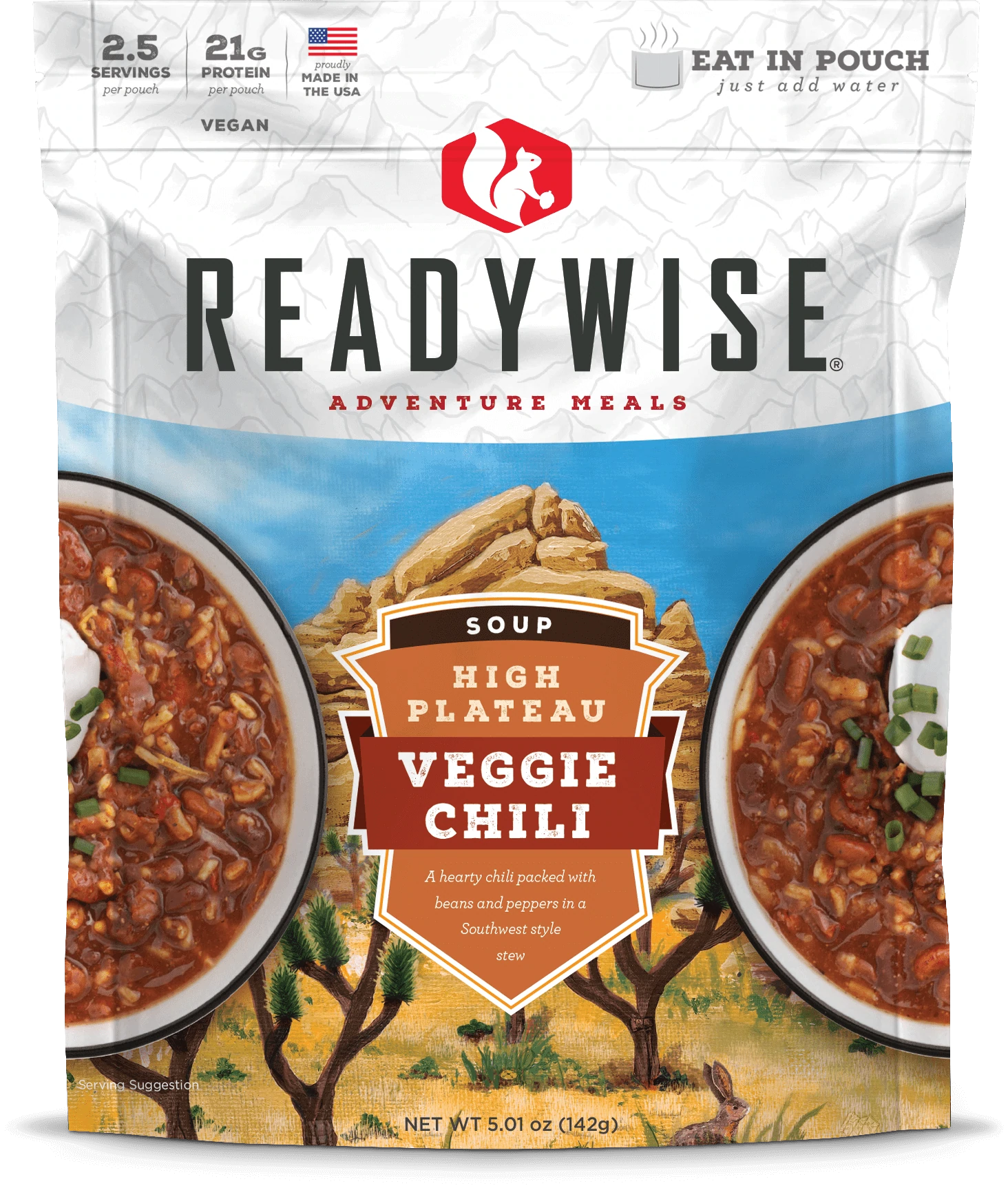 Readywise High Plateau Veggie Chili Soup - KBM Outdoors