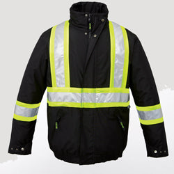 Hi Vis Patch Quilted Safety Jacket ( VARIOUS SIZES AND STYLES) - KBM Outdoors