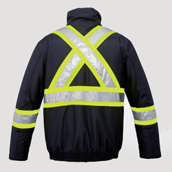 Hi Vis Patch Quilted Safety Jacket ( VARIOUS SIZES AND STYLES) - KBM Outdoors