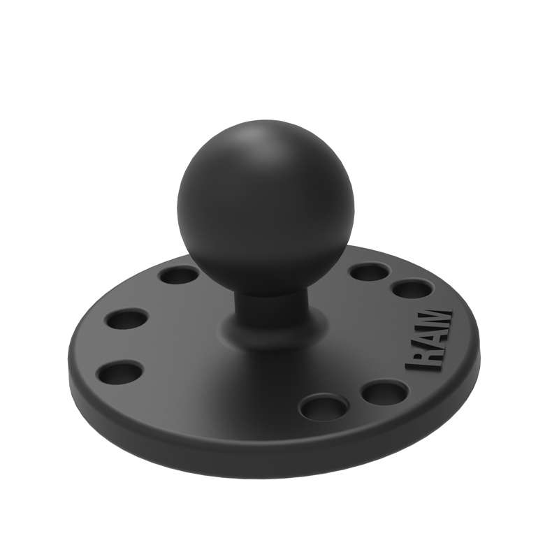RAM® Round Plate with 1" Ball - KBM Outdoors