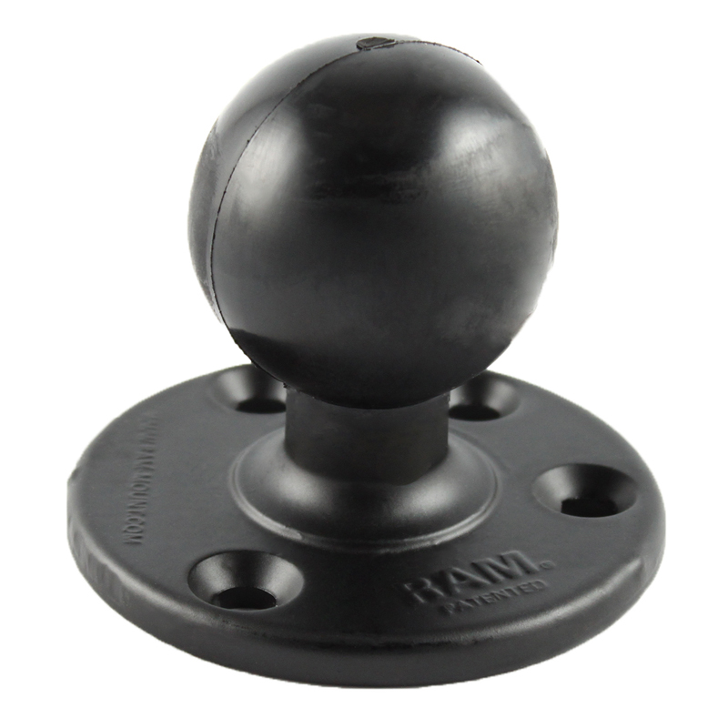 RAM® Large Round Plate with Ball (RAM-D-202U) - KBM Outdoors