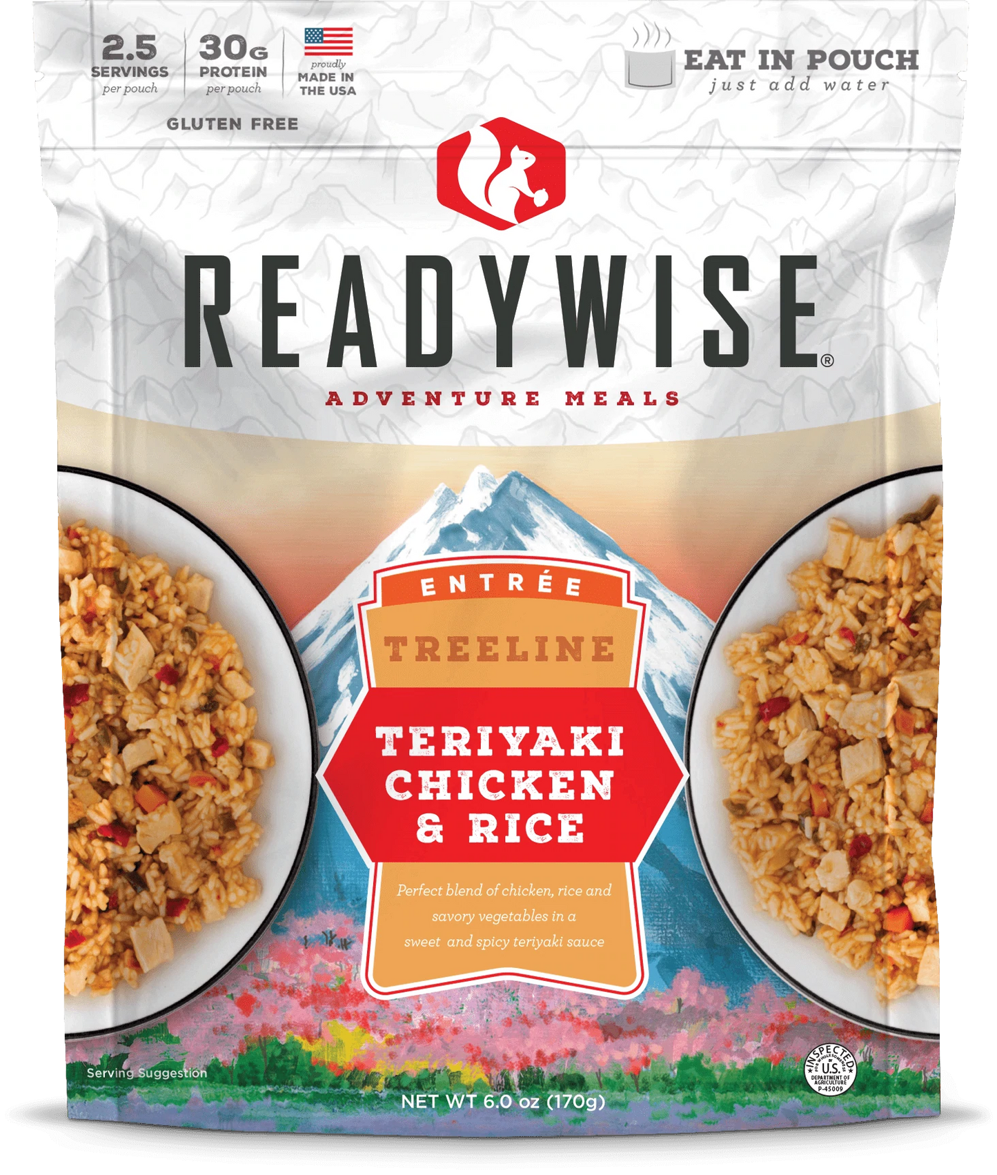 Readywise Treeline Teriyaki Chicken & Rice - KBM Outdoors
