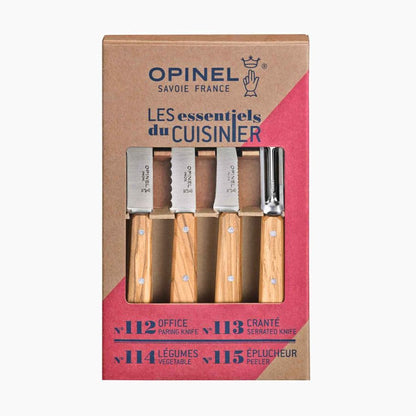 Opinel Olive Wood 4 Essentials knives Box Set - KBM Outdoors