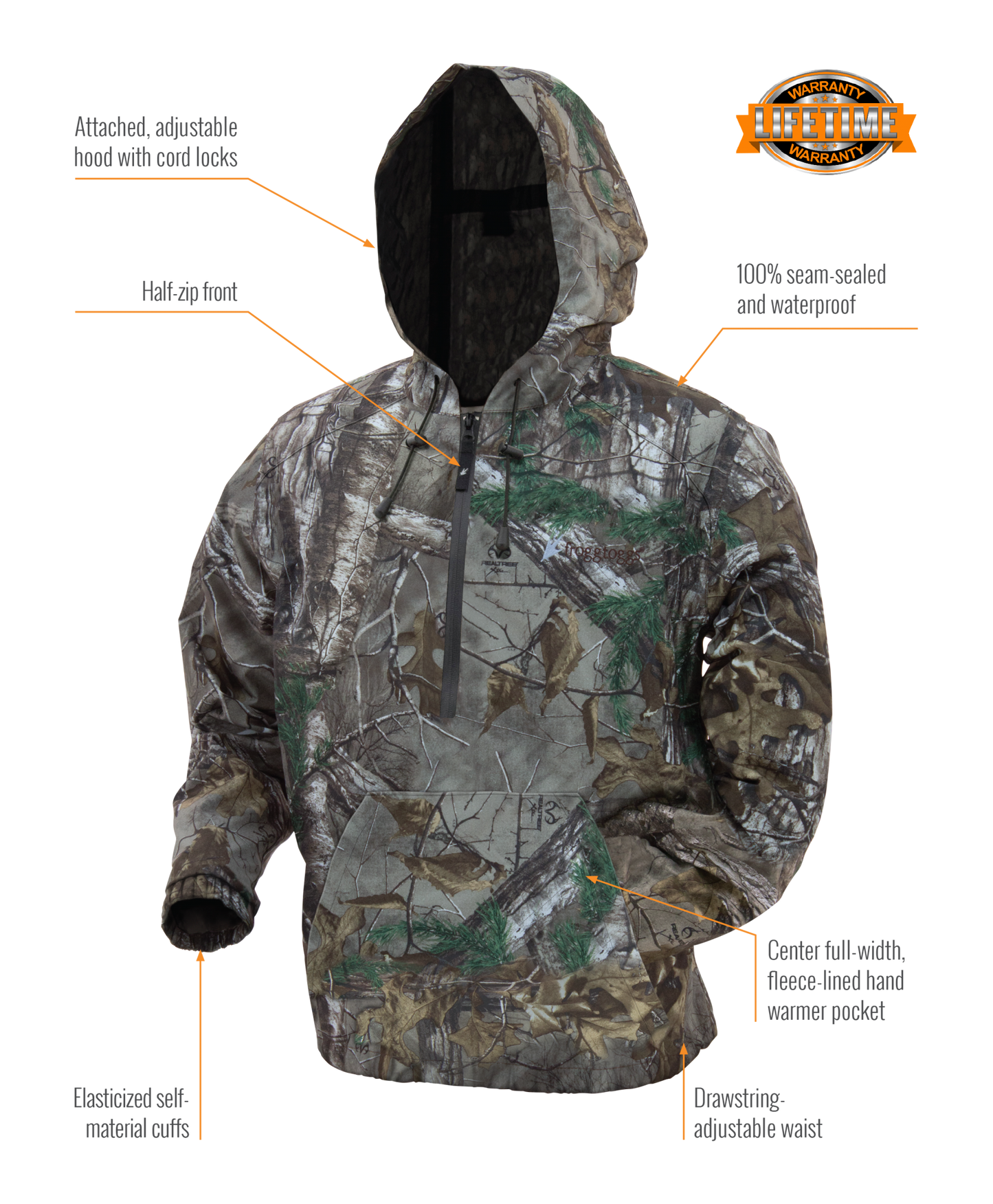 Dead Silence Brushed Camo Technical Hoodie - KBM Outdoors