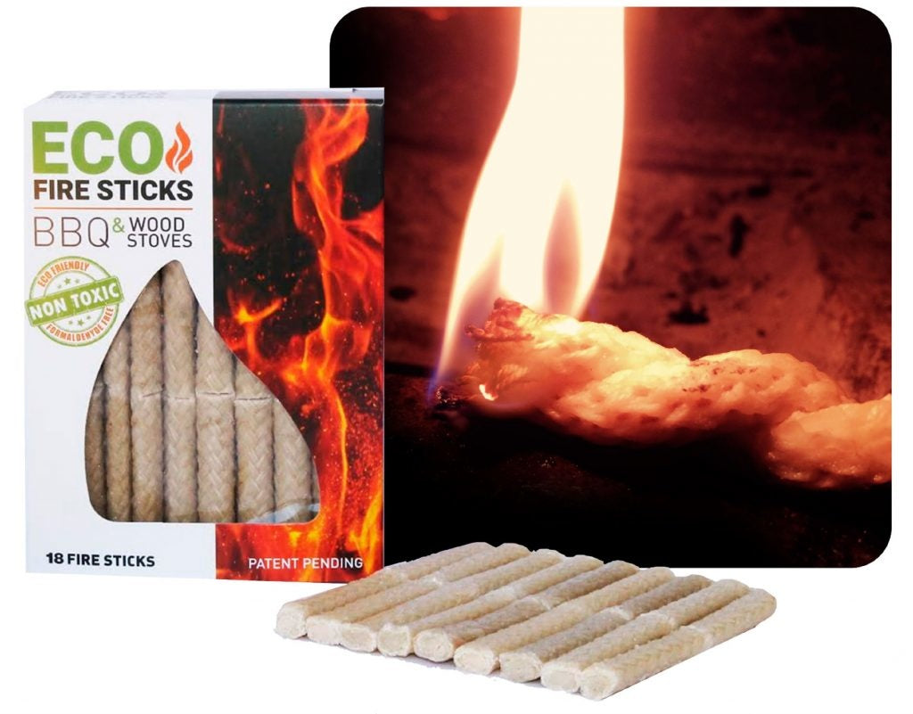 ECO Fire Sticks (18 Count) (for BBQ & Wood Stoves) - KBM Outdoors
