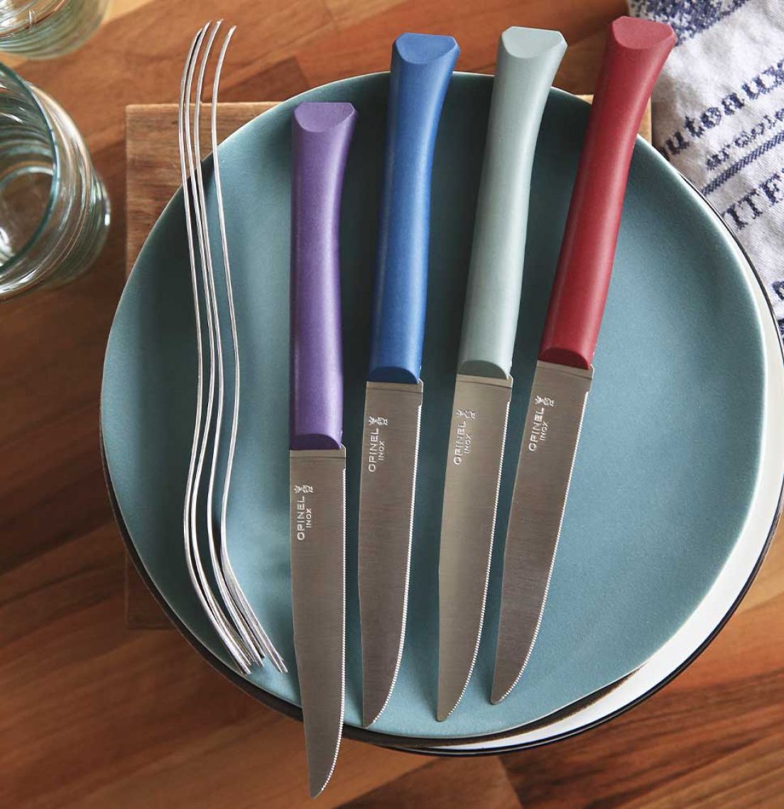Set de couteaux OPINEL Bon Appétit + Primo 4 couteaux de table