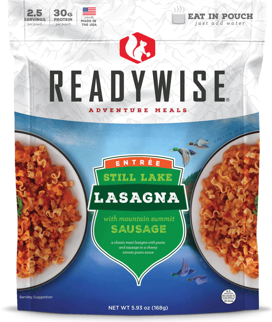 Readywise Still Lake Lasagna with Sausage - KBM Outdoors