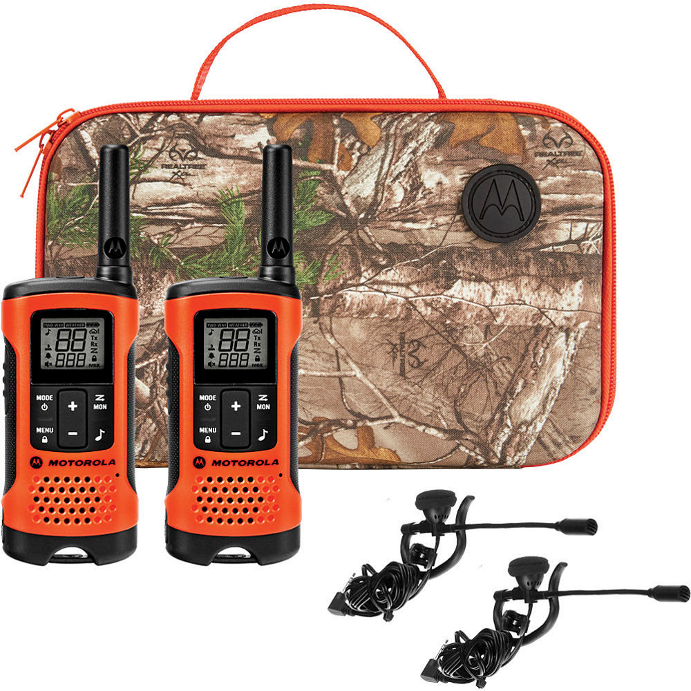 Motorola T265 Rechargeable Two-Way Radios Sportsman Edition (Dual Pack With Accessories) - KBM Outdoors